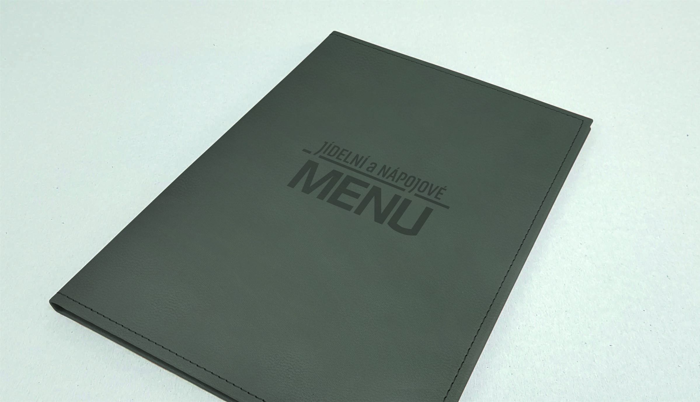 Jídelní lístek Book šedý